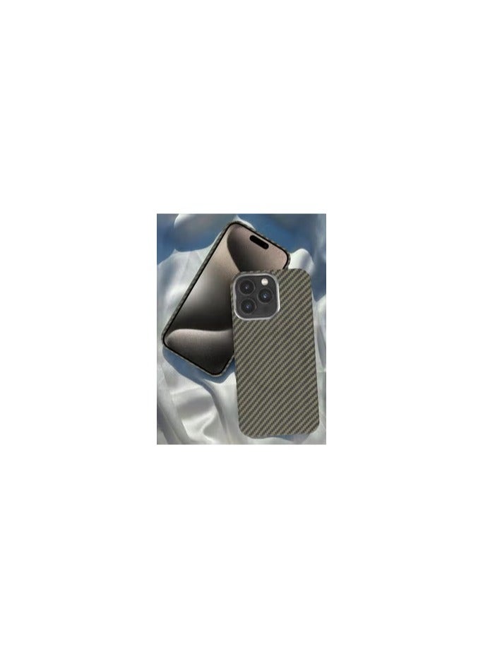 CATANES iPhone 15 Pro Max Case MagSafe Compatible Super Thin Magnetic Phone Cover Carbon Fiber Case Aramid Protective Shell for Men Women - Image 1