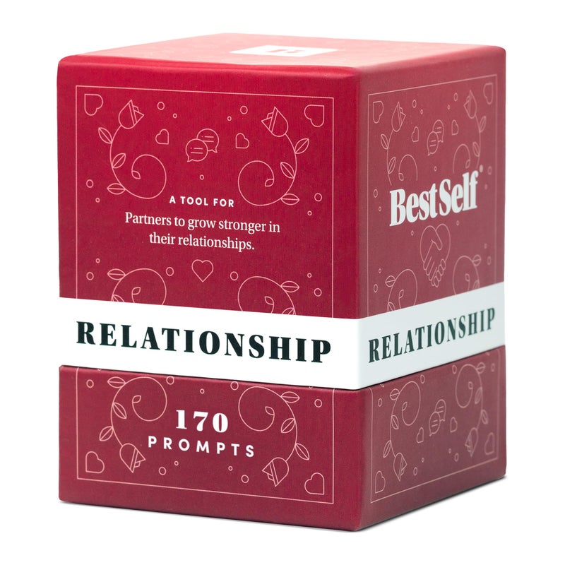 BestSelf Co. BestSelf Relationship Deck 170 Discussion Prompts Conversations Starter Couples Games - Perfect Couples Card Games for Adults, Romantic Gifts - Image 1