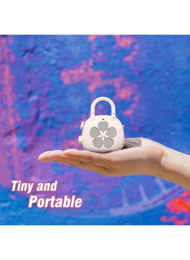 Doss Candy Mini Bluetooth Speaker - Women's Bag Charm, 2-in-1 Wireless Portable Speaker Keychain for Purse, for Girlfriend/Wife/BFF, Pastel Colors - Pink  - Image 2