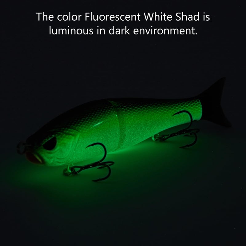 Bassdash SwimShad Glide Baits Jointed Swimbait Bass Pike Salmon Trout Muskie Fishing Lure - Image 3