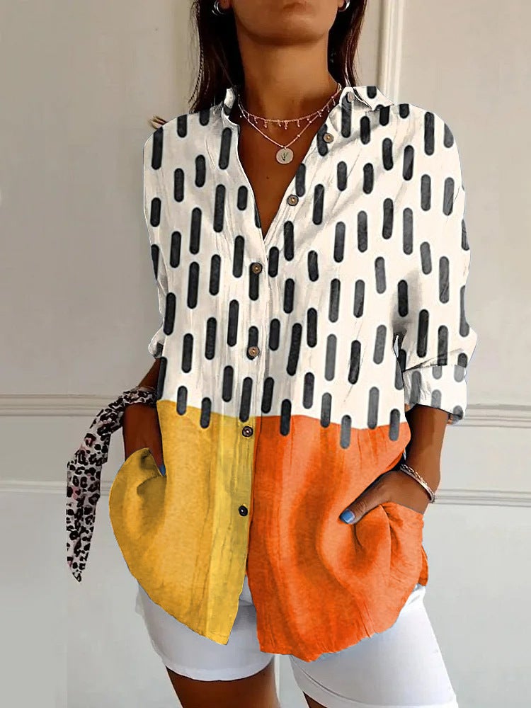 2024 Amazon independent station explosion new ladies shirt summer European and American trend animal pattern 3D printing YK2453-MC