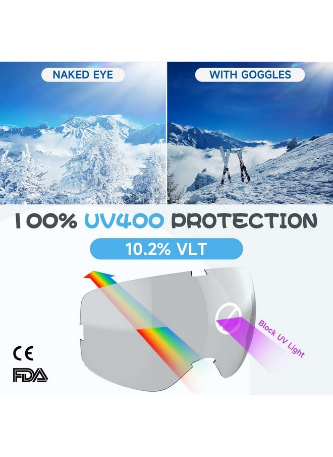 RIOROO - Kids Ski Goggles Snowbaord Goggles For Boys Girls Toddlersover Glasses Otg/Helmet Compatible/Uv Protection - Image 1