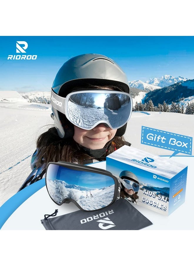 RIOROO - Kids Ski Goggles Snowbaord Goggles For Boys Girls Toddlersover Glasses Otg/Helmet Compatible/Uv Protection - Image 1