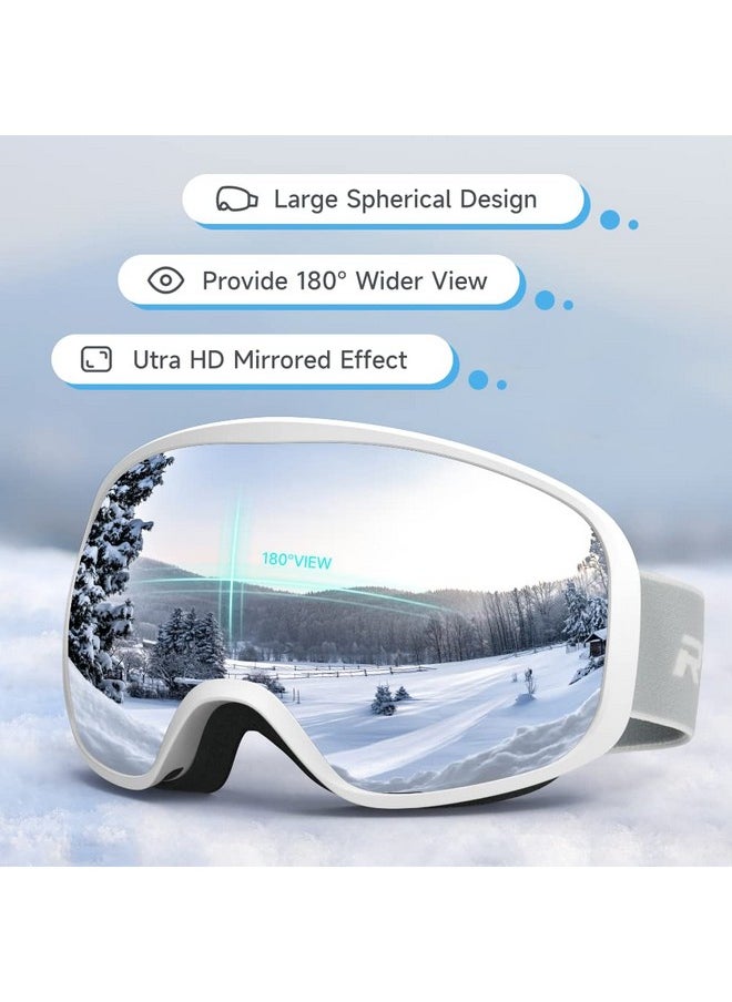 RIOROO - Kids Ski Goggles Snowbaord Goggles For Boys Girls Toddlersover Glasses Otg/Helmet Compatible/Uv Protection - Image 1