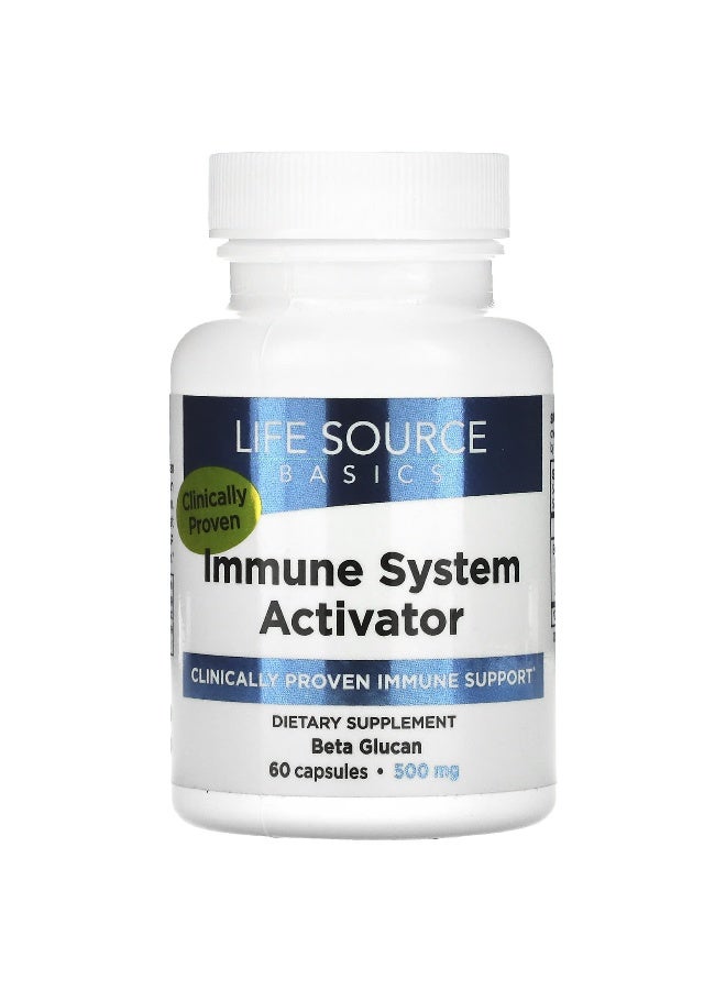 Life Source Basics (WGP Beta Glucan) Life Source Basics (WGP Beta Glucan), Immune System Activator, 500 mg, 60 Capsules  - Image 1