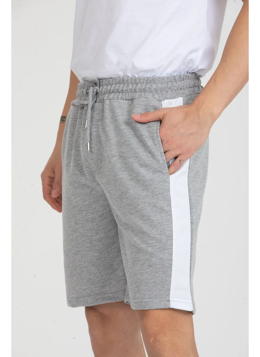 توينتي3 Men's Basic Stripe Detailed Pocket Shorts