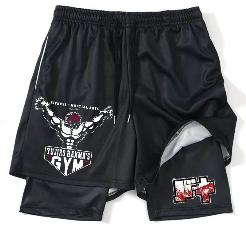 Huo Ying Series Shorts 3D Digital Printing Dragon Ball Double Layer Beach Pants E-Commerce Supply - Image 1