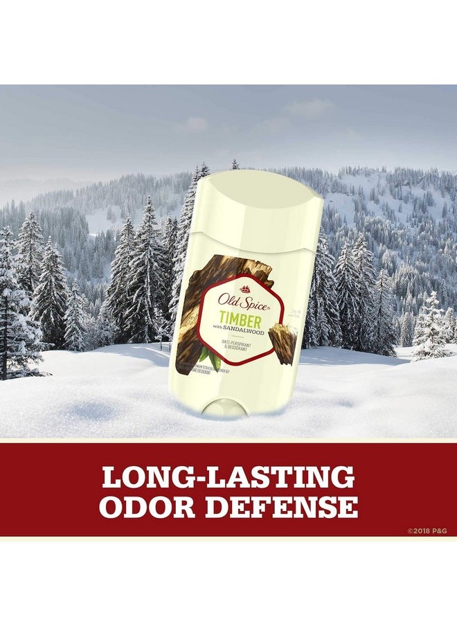 Old Spice - Fresher Collection Anti-Perspirant & Deodorant Timber - 2.6 Oz, Pack Of 3 - Image 1