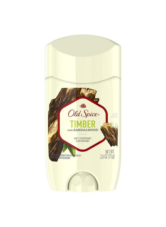 Old Spice - Fresher Collection Anti-Perspirant & Deodorant Timber - 2.6 Oz, Pack Of 3 - Image 1