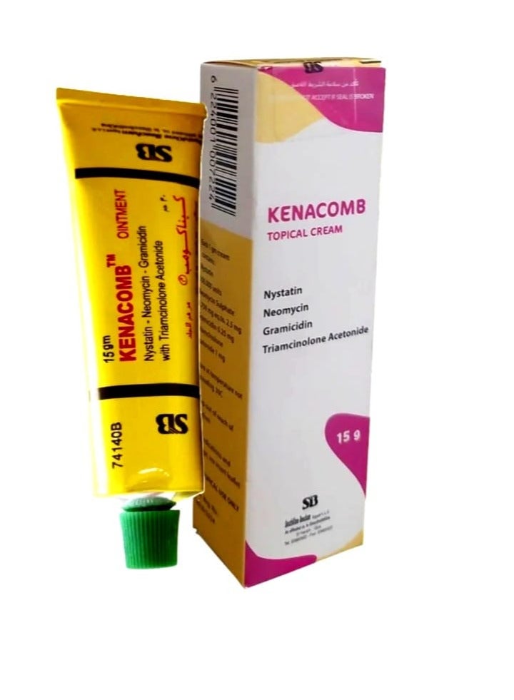 Kenacomb Original Kenacort Cream, New Form, 15g - Image 1
