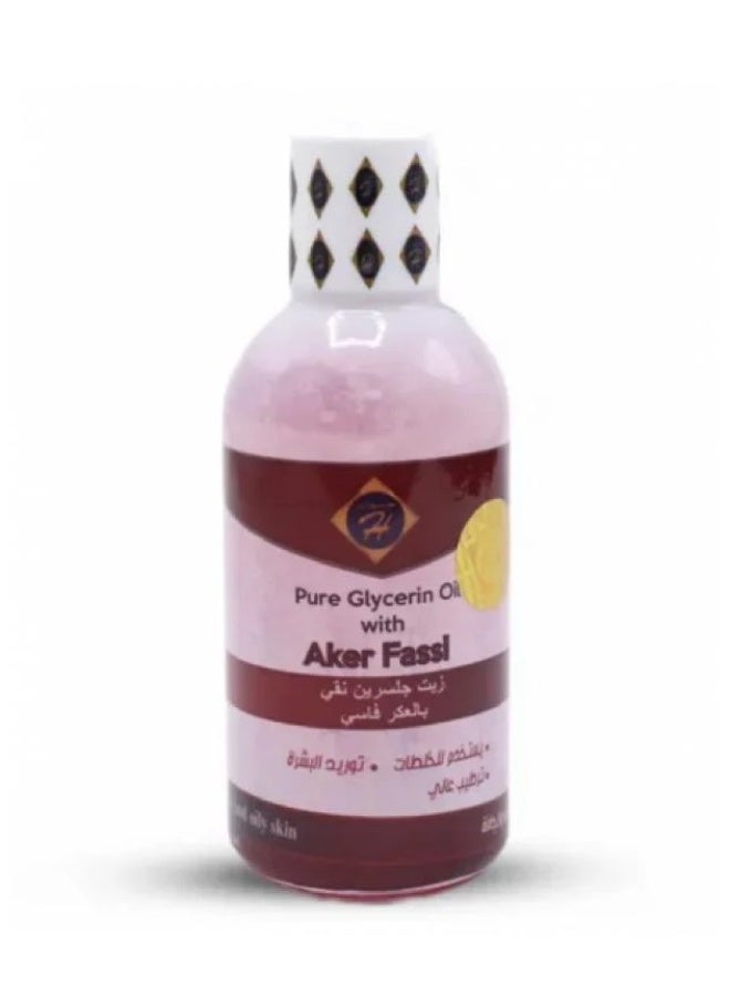 زيت الجلسرين النقي بالعكر الفاسي للعناية بالبشرة من كنوز اتش – 200 مل