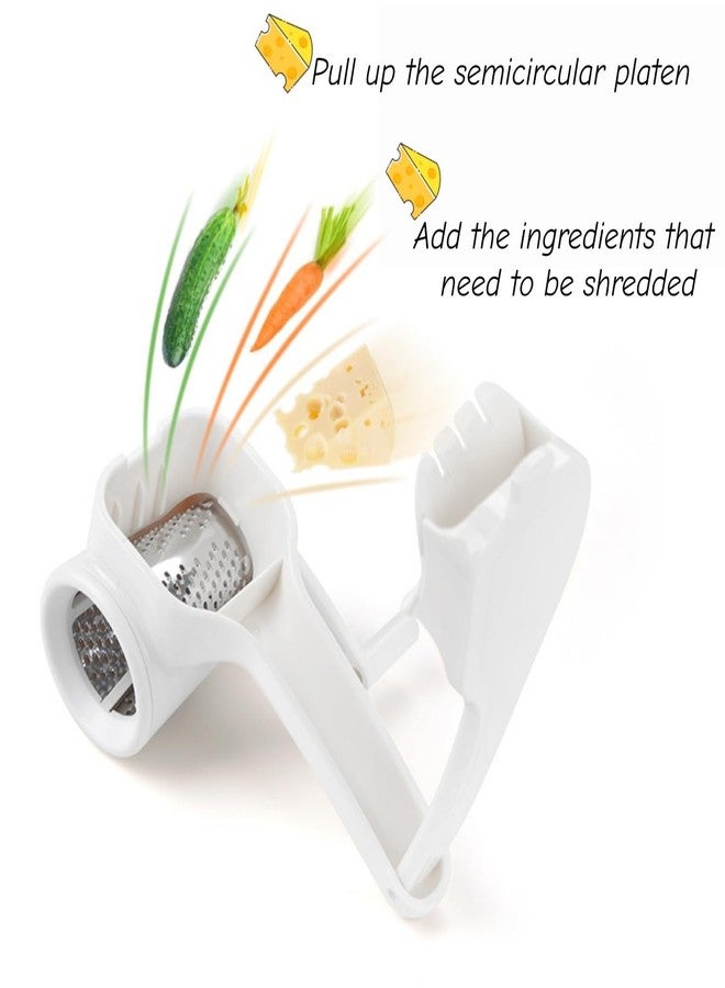 Taoke Hand-Crank Cheese Grater, 304 Stainless Steel Cheese Grinder for Cooking & Baking, Manual Cheese Shredder for Parmesan, Cheddar, Chocolate & Vegetables - Image 4