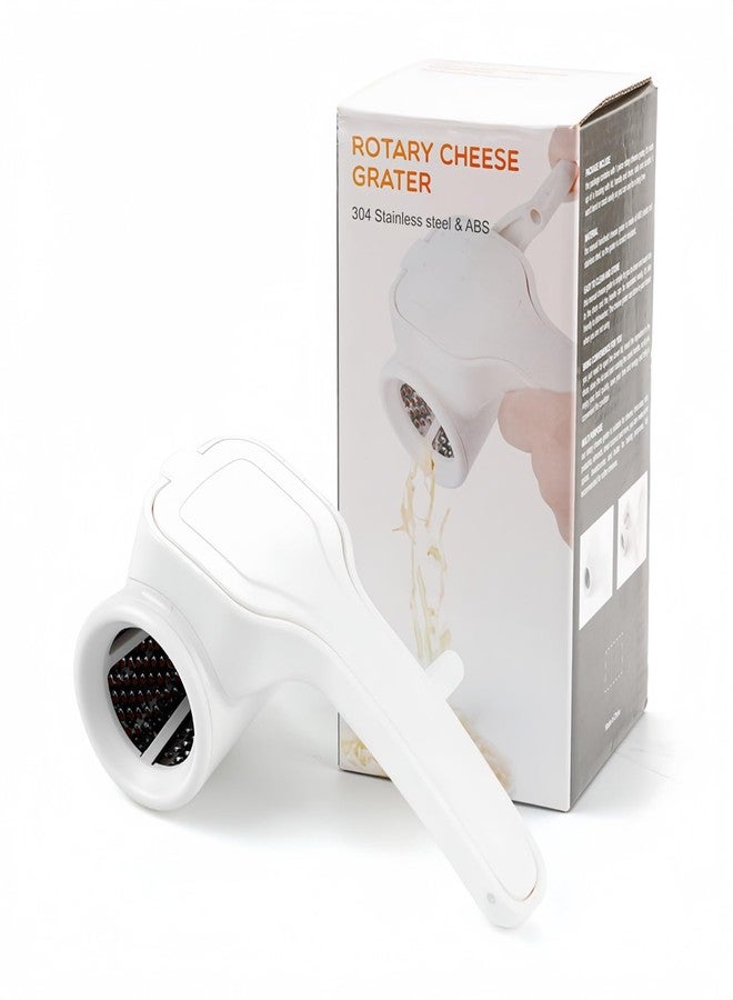 Taoke Hand-Crank Cheese Grater, 304 Stainless Steel Cheese Grinder for Cooking & Baking, Manual Cheese Shredder for Parmesan, Cheddar, Chocolate & Vegetables - Image 1
