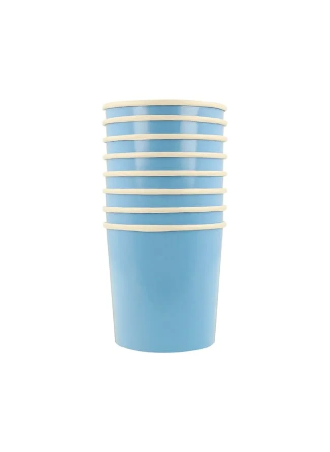 Meri Meri Cornflower Blue Tumbler Cups