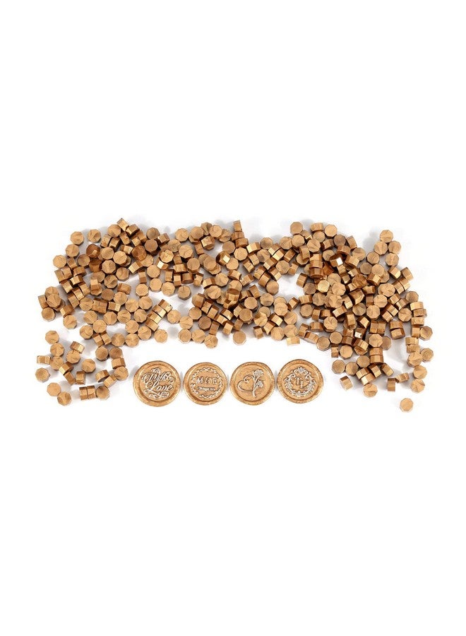 Yoption 360 Pcs Metallic Antique Gold Sealing Wax Beads Set For Wax Seal Stamp With Candles And Melting Spoon - Image 5