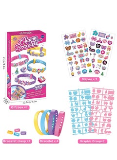 Daytoyz DIY Bracelet Making Kit for Girls, Arts and Crafts for Kids Ages 3 4 5 6 7, Friendship Bracelet Making Kit with Colour Bracelet/Stickers, Girls Birthday Presents for 3 4 5 6 7 Year Old  - Image 2