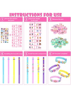 Daytoyz DIY Bracelet Making Kit for Girls, Arts and Crafts for Kids Ages 3 4 5 6 7, Friendship Bracelet Making Kit with Colour Bracelet/Stickers, Girls Birthday Presents for 3 4 5 6 7 Year Old  - Image 3