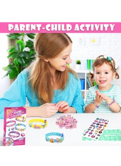 Daytoyz DIY Bracelet Making Kit for Girls, Arts and Crafts for Kids Ages 3 4 5 6 7, Friendship Bracelet Making Kit with Colour Bracelet/Stickers, Girls Birthday Presents for 3 4 5 6 7 Year Old  - Image 4