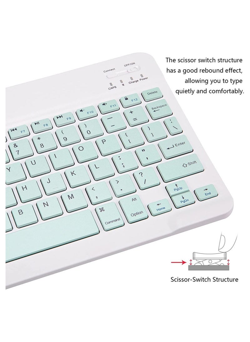 Ultra-Slim Bluetooth Keyboard and Mouse Combo Rechargeable Portable Wireless Keyboard Mouse Set for Apple iPad iPhone iOS 13 and Above Samsung Tablet Phone Smartphone Android Windows - Image 4