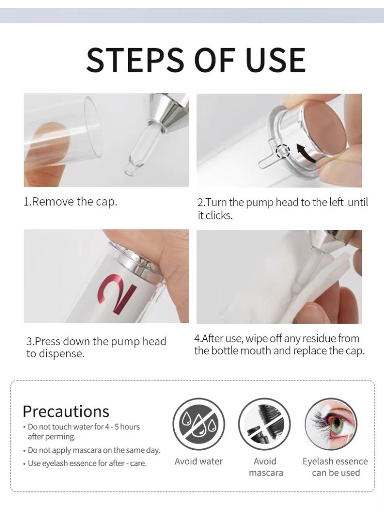 إيكونساين مجموعة آيكونساين ناتشورال ليفت: مستخلصات نباتية لتمويج الرموش وتصفيح الحواجب - تغذية، تجعيد، وتحديد - Image 2