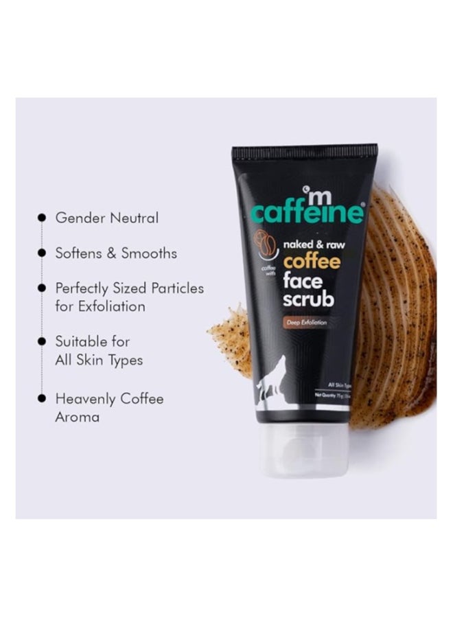 MCaffeine Exfoliating Coffee Body & Face Scrub for Tan, Dirt & Blackhead Removal | Value Pack | De Tan Bathing Scrub Combo for Women & Men with Coffee Body Scrub 55gm & Espresso Face Scrub 75g  - Image 5