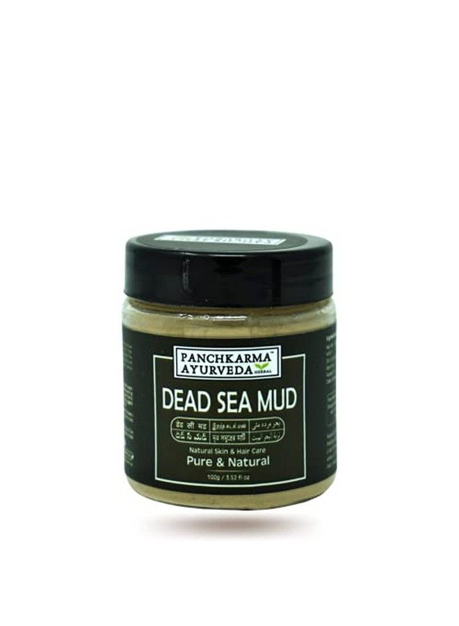 PANCHKARMA AYURVEDA Herbal & Natural Dead Sea Mud Powder For Fairness Suntan Acnespot Face Pack & Hair Hair Pack (100G) - Image 1