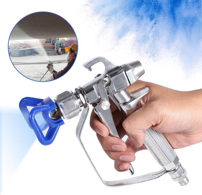 comfrt High Pressure Paint Gun, Stainless Steel Airless Paint Spray Gun Car Body Coating Sprayer Machine with Spray Tip and Guard for Home Decoration Construction Oil-Based Paint Construction - Image 3