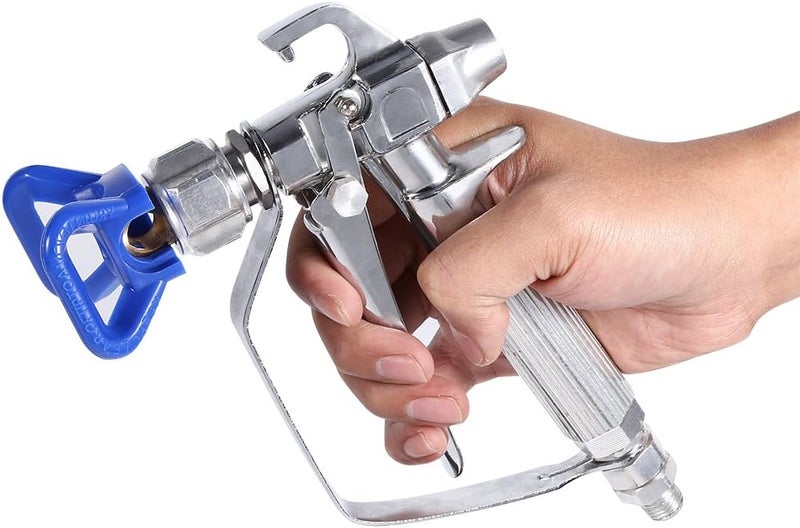 comfrt High Pressure Paint Gun, Stainless Steel Airless Paint Spray Gun Car Body Coating Sprayer Machine with Spray Tip and Guard for Home Decoration Construction Oil-Based Paint Construction - Image 1