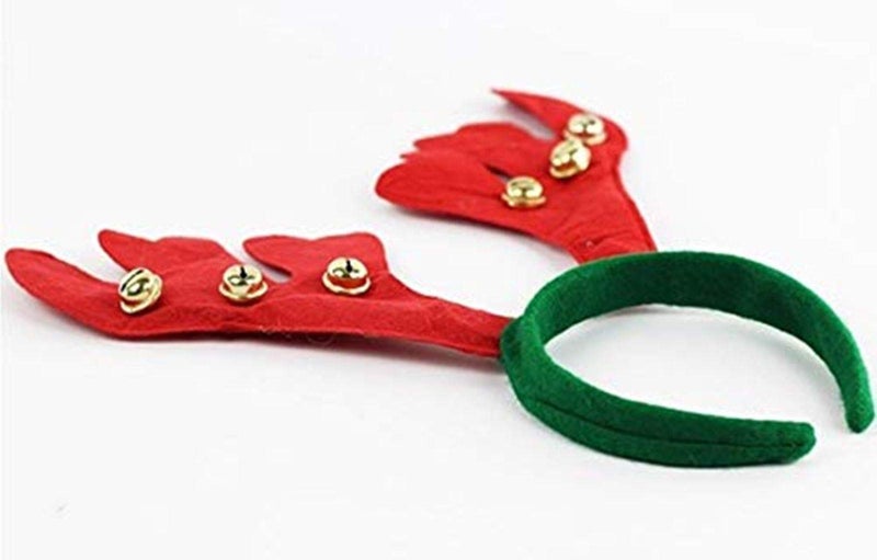 Infispace® Christmas Reindeer Antlers Headband with Bells for Adults (Pack of 1) - Image 2