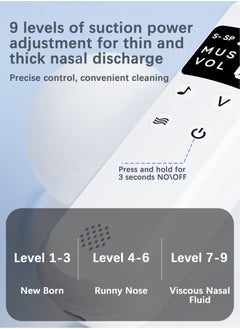 New Rechargeable Baby Nose Cleaner Silicone Adjustable Suction Electric Child Nasal Aspirator Health Safety Convenient Low Noise Baby Nasal Aspirators, Hospital Grade Nose Sucker with 9 Levels Suction - pzsku/Z5C63562B695F6F83BEDCZ/45/_/1740626118/f275555a-b010-472e-a94e-1cc648298b40