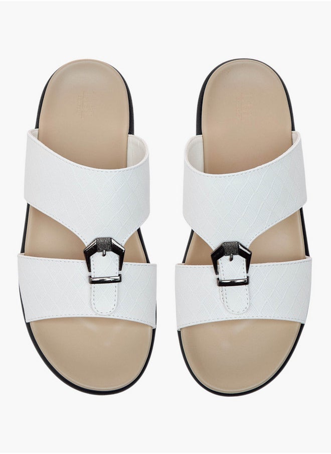 LBL by Shoexpress Buckle Accent Slip-On Arabic Sandals  - Image 1