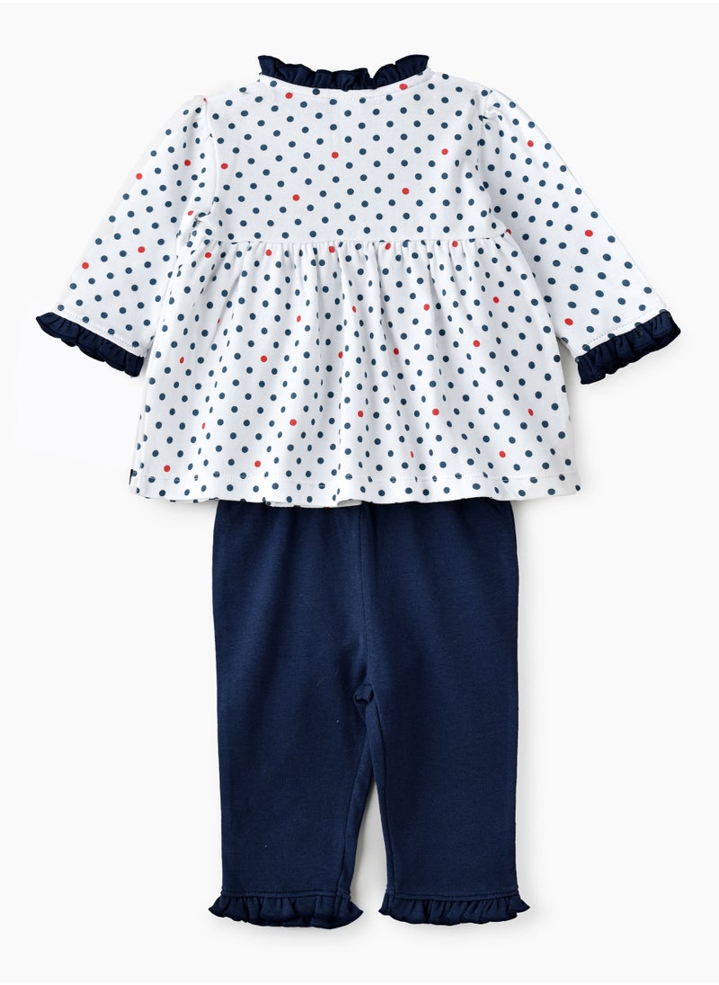 Tiny Hug Baby Girls' 2-Piece Cotton Knit Set  - Image 2