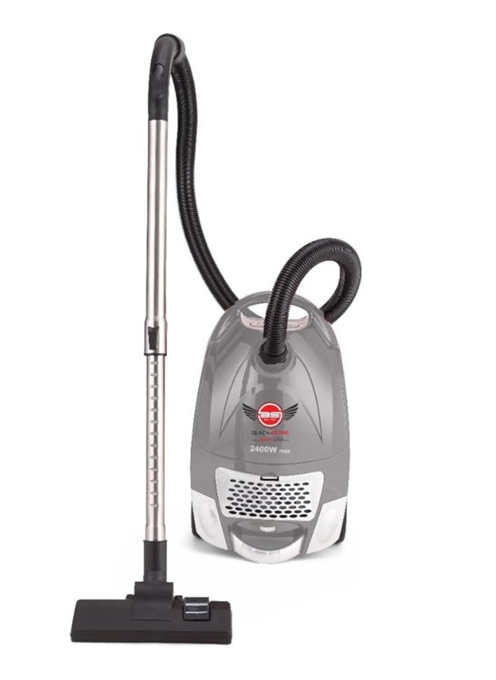 Black Stone - BLACK STONE BV-2400 Vacuum Cleaner 2400 Watt Healthy and Safe Filter to Protect from Bacteria and Microbes (Grey) - Image 1