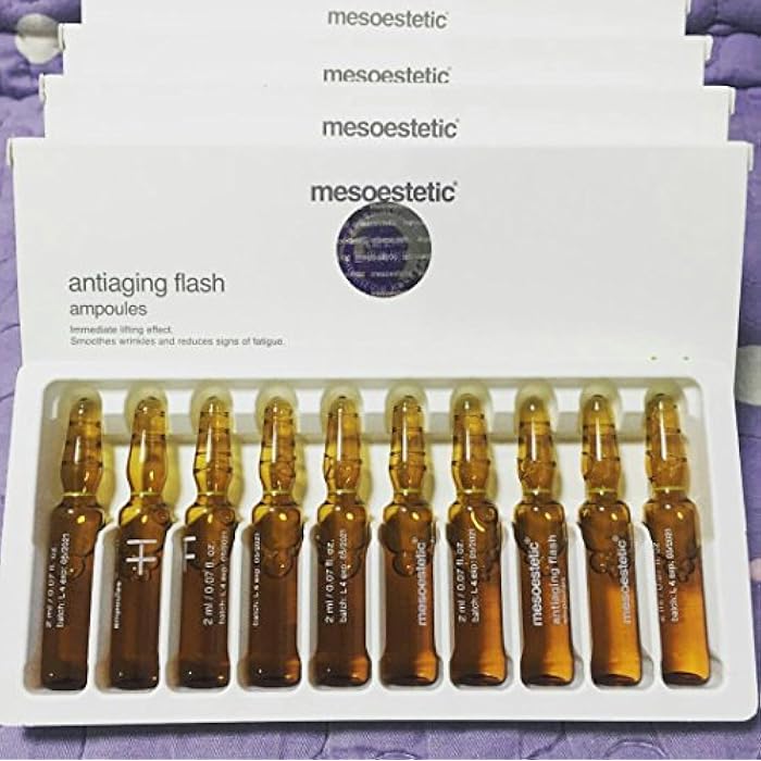 Mesoestetic Anti-aging Flash Ampoules20ml x 10/box - Image 1