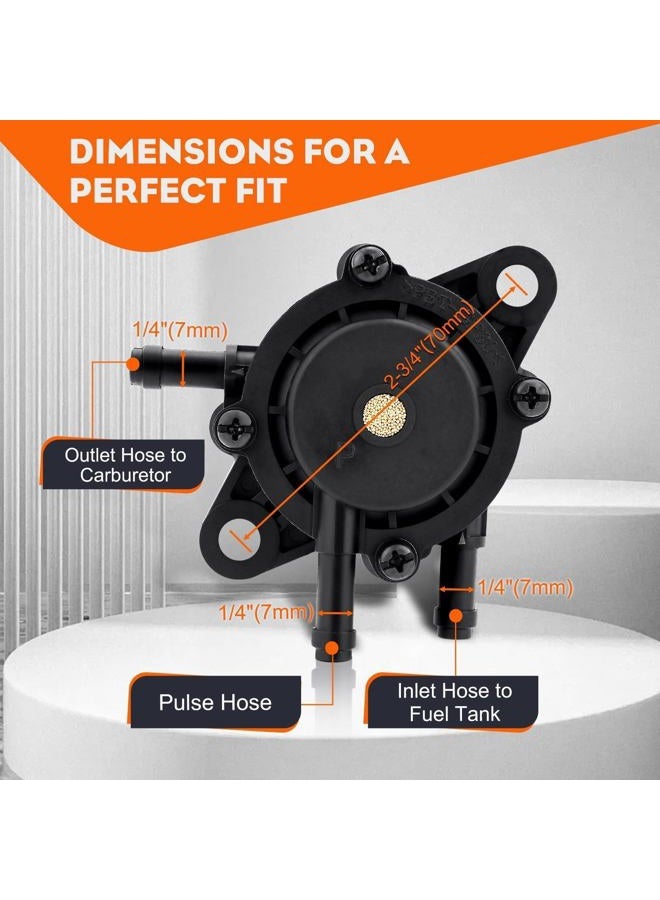 Hipa Fuel Pump 24 393 04-S / 24 393 16-S Compatible with CH17-CH25 CV17-CV25 CH730-CH740 CV730-CV740 17HP-25HP Engine Lawn Mower - Image 2