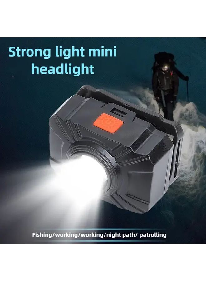 Hands Free Outdoor LED Flashlight Ultra Lightweight Night Light With 4 Modes Turbo High Medium Low Compact For Hiking Camping Night Running Cycling Emergency Headlamp Compatible With One Button Survival Gadgets Edc Camping Gear - Image 1