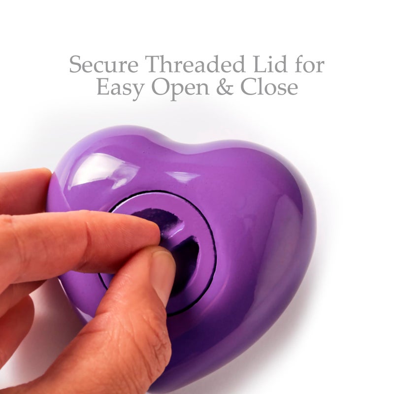 Trupoint Memorials Small Urns for Human Ashes Keepsake, Mini Heart Urn with Stand, Decorative Cremation Urns for Adult Men & Women - Medium Hummingbird Heart Stand - Image 4