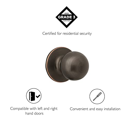 Design House Ball Oil-Rubbed Bronze Dummy Door Knob - Image 3