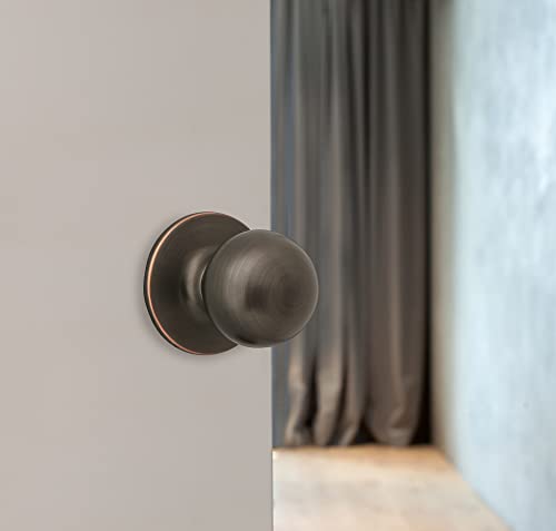Design House Ball Oil-Rubbed Bronze Dummy Door Knob - Image 5