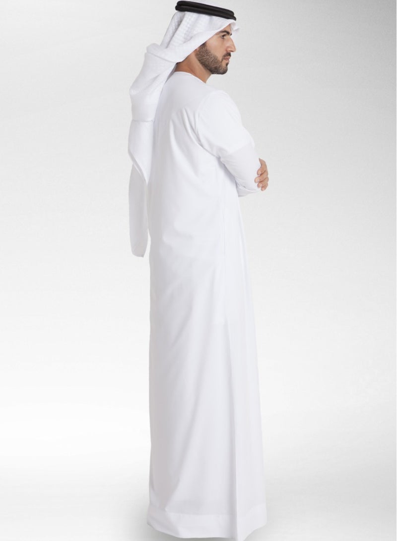 كندورة رجالية (كنثورة)، ثوب، دشداشة، كندورة - زي إسلامي عربي تقليدي بأكمام طويلة وياقة دائرية - جميع المقاسات  - Image 2