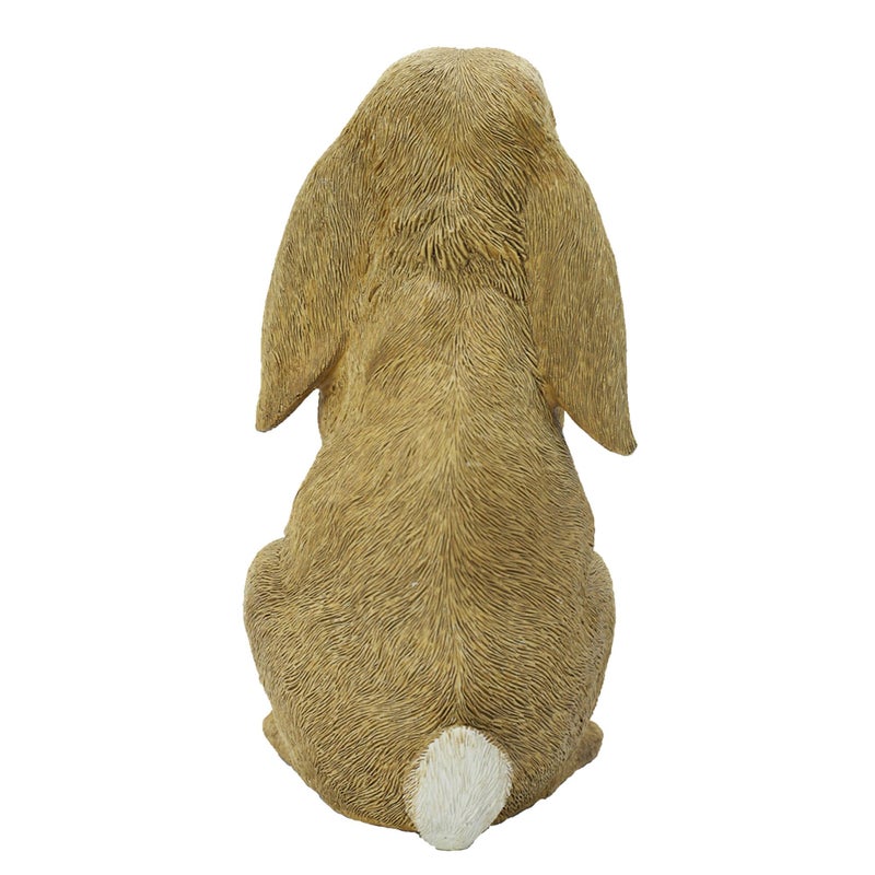 JORAE Standing Rabbit Statue Curious Easter Bunny Outdoor Garden Statues Patio Yard Home Decorations Sculpture Mustard, 8.5In, Polyresin - Image 4