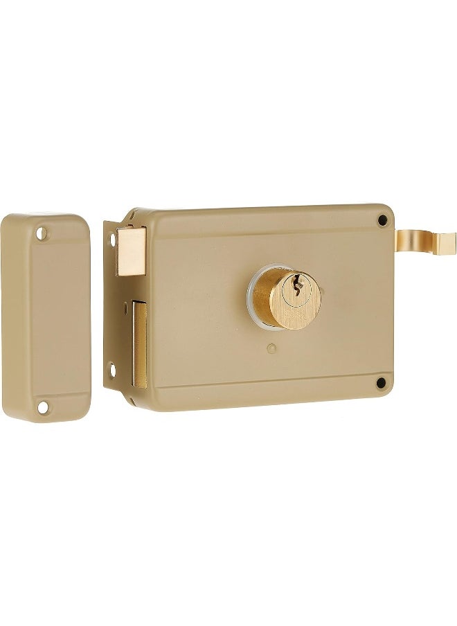 Yale Yale 63000601 Mechanical Rim Lock with Dimple Key, Multicolor, Two Side Keys, Right  - Image 1