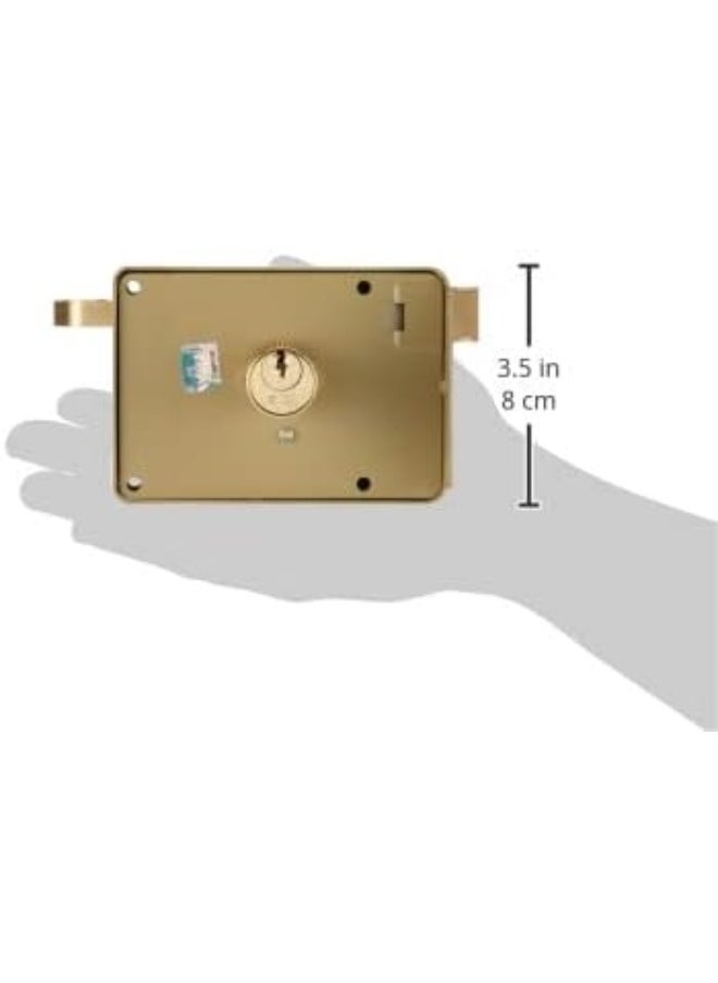 Yale Yale 63000601 Mechanical Rim Lock with Dimple Key, Multicolor, Two Side Keys, Right  - Image 4