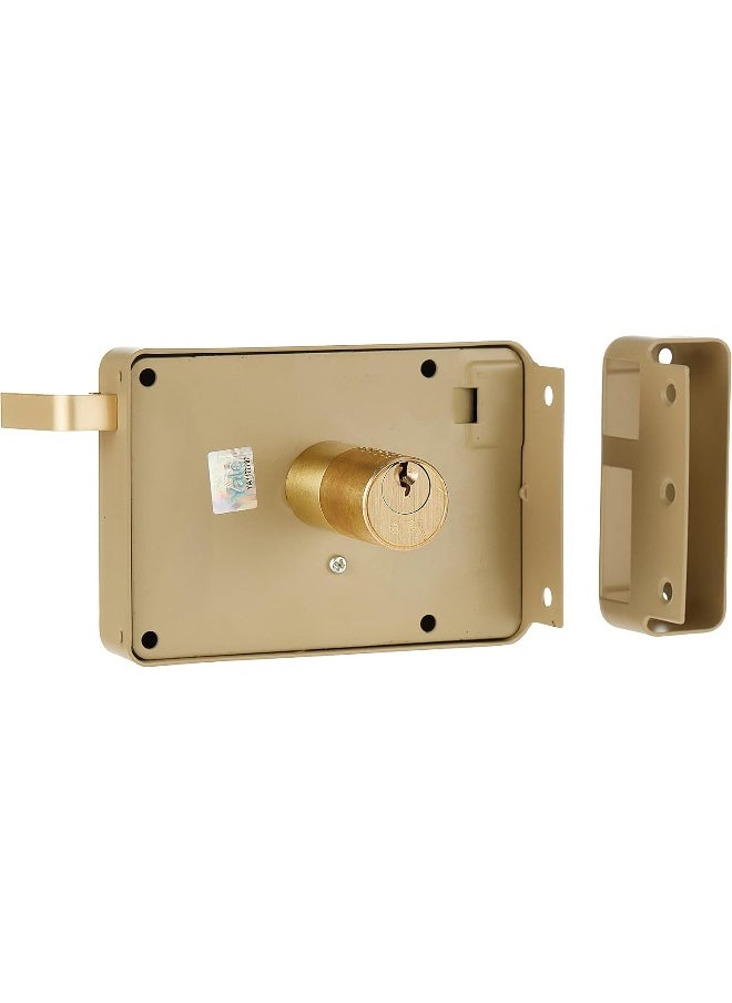 Yale Yale 63000601 Mechanical Rim Lock with Dimple Key, Multicolor, Two Side Keys, Right  - Image 3