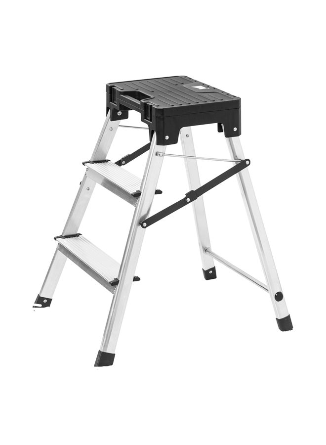 دي بي تي سلم مع صندوق عدة، فضي*اسود، مقاس49.4*53.4سم - Image 3