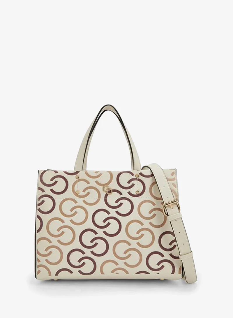Printed Tote Bag With Double Handles