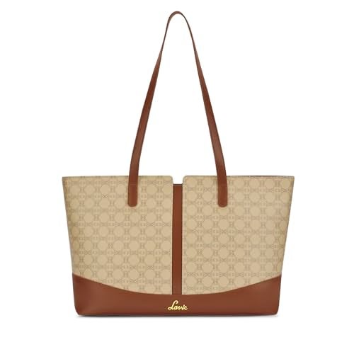 Lavie Women's Mono Freya Monogram Print Tote Bag for Women | Tote Bag for Work | Ladies purse | Stylish Shoulder Bag | Gift for Women - Image 1