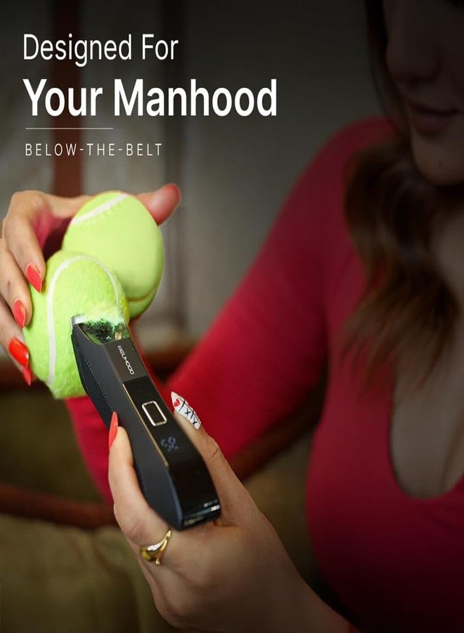 MENHOOD Trimmer 4.0 Foil and Ceramic Dual Head Body Ball Pubic Hair Trimmer for Men Manscaping Closest Shave No Nicks IPX7 Waterproof LED Spotlight USB-C 150 Min - Image 2