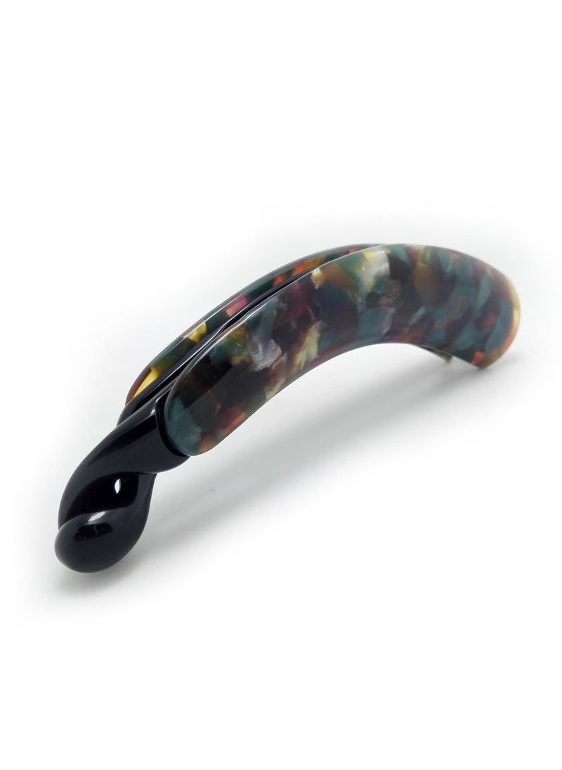 Meilliwish - Noble Leopard Banana Hair Clip 1 PCSH09DarkGreen - Image 1
