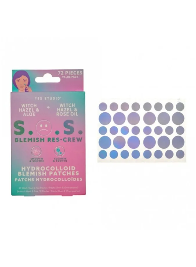 يس ستوديو لاصقات الهيدروكولويد لحب الشباب - شجرة الشاي وبندق الساحرة -  قطعة